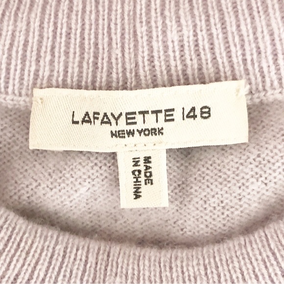 Lafayette 148 NYC nautical, striped, cashmere, pull over sweaters - Picture 6 of 13